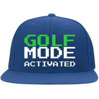 GOLF MODE Embroidered Flat Bill Twill Flexfit Cap