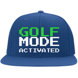 GOLF MODE Embroidered Flat Bill Twill Flexfit Cap