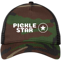 Pickle Star Embroidered Snapback Trucker Cap