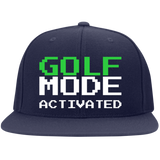 GOLF MODE Embroidered Flat Bill High-Profile Snapback Hat