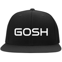 GOSH  Embroidered Flat Bill High-Profile Snapback Hat