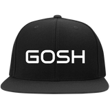 GOSH  Embroidered Flat Bill High-Profile Snapback Hat