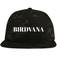 BIRDVANA Embroidered Flat Bill High-Profile Snapback Hat