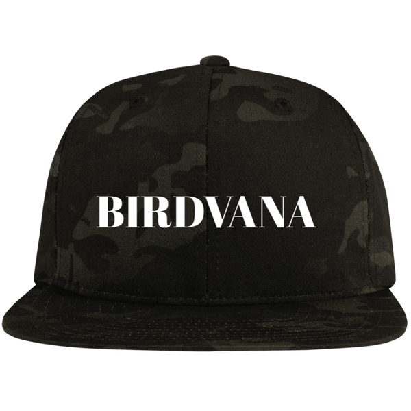 BIRDVANA Embroidered Flat Bill High-Profile Snapback Hat