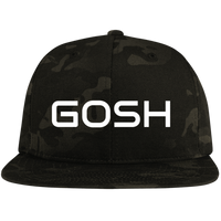 GOSH  Embroidered Flat Bill High-Profile Snapback Hat