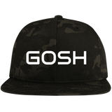 GOSH  Embroidered Flat Bill High-Profile Snapback Hat