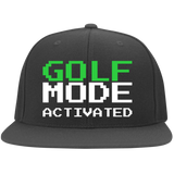 GOLF MODE Embroidered Flat Bill Twill Flexfit Cap