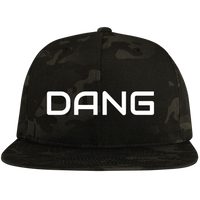 DANG Embroidered Flat Bill High-Profile Snapback Hat