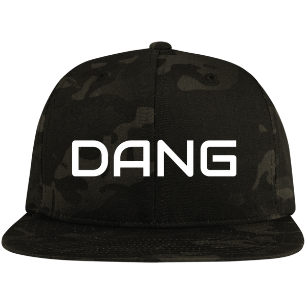 DANG Embroidered Flat Bill High-Profile Snapback Hat