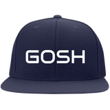 GOSH  Embroidered Flat Bill High-Profile Snapback Hat