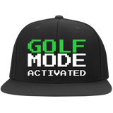 GOLF MODE Embroidered Flat Bill Twill Flexfit Cap