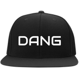 DANG Embroidered Flat Bill High-Profile Snapback Hat