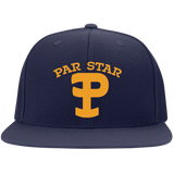 P Branded - Embroidered Flat Bill High-Profile Snapback Hat