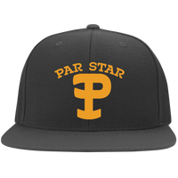 P Branded Embroidered Flat Bill Twill Flexfit Cap