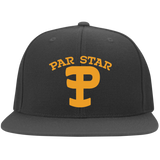 P Branded Embroidered Flat Bill Twill Flexfit Cap