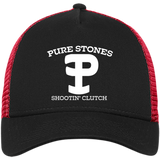 Pure Stones Embroidered Snapback Trucker Cap