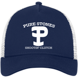 Pure Stones Embroidered Snapback Trucker Cap