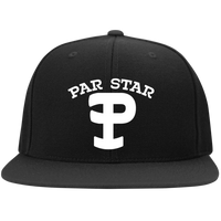 P Branded Embroidered Flat Bill High-Profile Snapback Hat