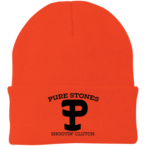 Pure Stones - Embroidered Knit Cap