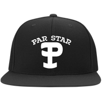 P Branded Embroidered Flat Bill Twill Flexfit Cap