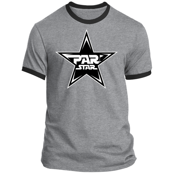 PAR STAR star logo - Ringer Tee