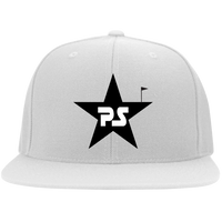 PS star w/ flag - Flat Bill Twill Flexfit Cap