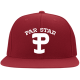 P Branded Embroidered Flat Bill Twill Flexfit Cap