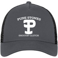 Pure Stones Embroidered Snapback Trucker Cap