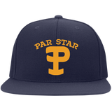 P Branded Embroidered Flat Bill Twill Flexfit Cap