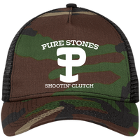 Pure Stones Embroidered Snapback Trucker Cap