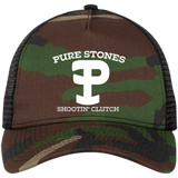 Pure Stones Embroidered Snapback Trucker Cap