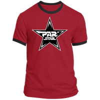 PAR STAR star logo - Ringer Tee