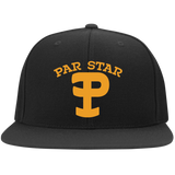 P Branded Embroidered Flat Bill Twill Flexfit Cap