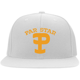 P Branded Embroidered Flat Bill Twill Flexfit Cap