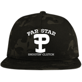 P Branded Embroidered Flat Bill High-Profile Snapback Hat