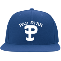 P Branded Embroidered Flat Bill Twill Flexfit Cap