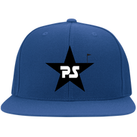 PS star w/ flag - Flat Bill Twill Flexfit Cap